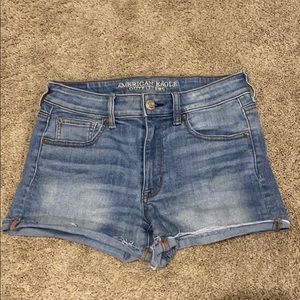 American Eagle light wash jean shorts